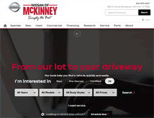 Tablet Screenshot of nissanofmckinney.com